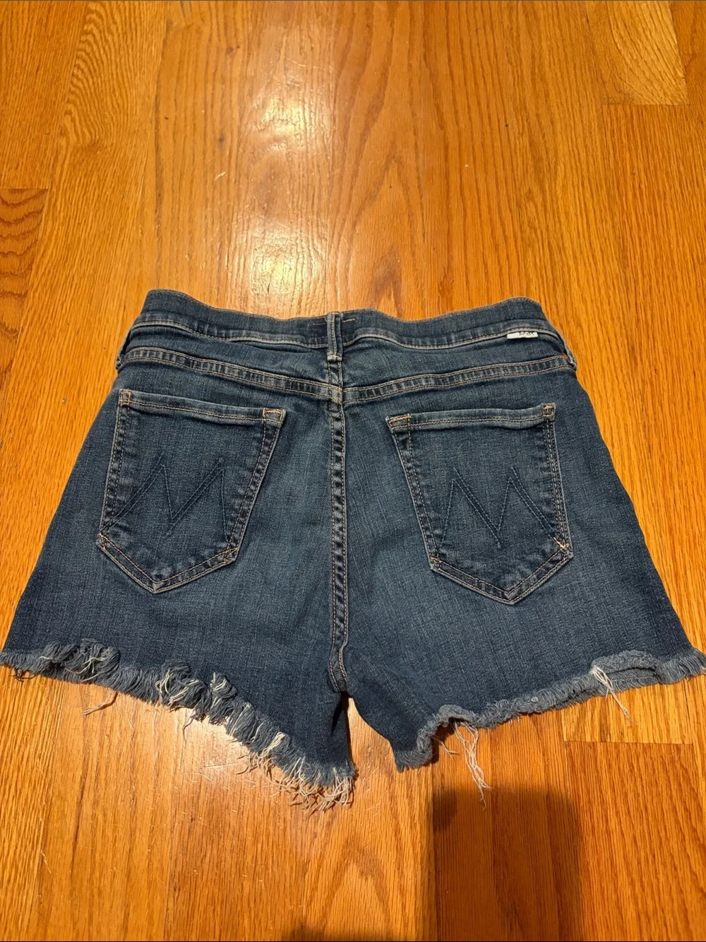 MOTHER Blue Denim Jean Shorts